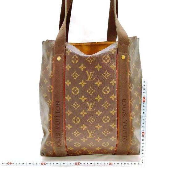 Louis Vuitton Monogram Cabas Beaubourg Tote Brown Canvas DU0998 - Picture 2 of 9